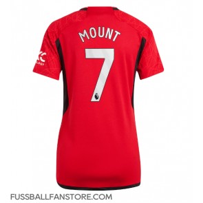 Manchester United Mason Mount #7 Replik Heimtrikot Damen 2023-24 Kurzarm